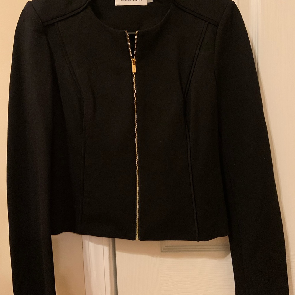 Calvin Klein women’s zip blazer size 2
